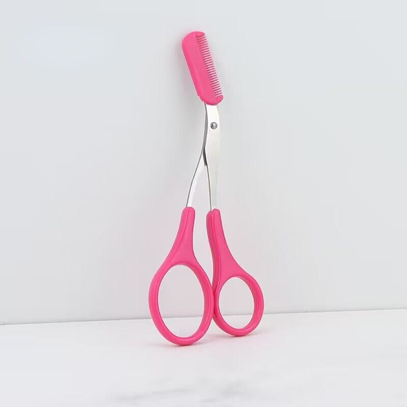 Eyebrow Trimmer Scissor With Comb Lady Woman Men Hair Removal Grooming Shaping Stainless Steel Eyebrow Remover Makeup Tool