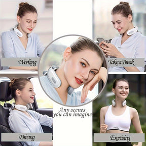 Portable Smart Neck & Shoulder Massager - Rechargeable Lithium Battery, Ideal Gift for Men & Women