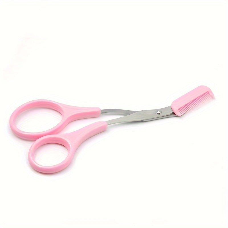 Eyebrow Trimmer Scissor With Comb Lady Woman Men Hair Removal Grooming Shaping Stainless Steel Eyebrow Remover Makeup Tool