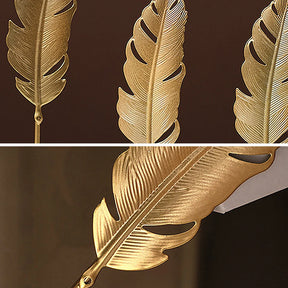 Nordic Gold Ginkgo Leaf Crafts Leaves Sculpture Luxury Living Room Decor Home Decoration Accessories Office Desktop Ornaments