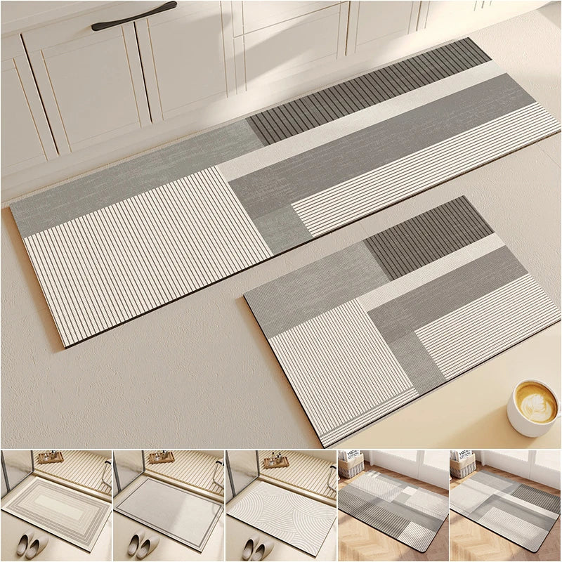 Anti slip kitchen floor mat,Water absorbing rug,Fashion pattern decoration carpet,Multi functional door mat,Bathroom floor mat