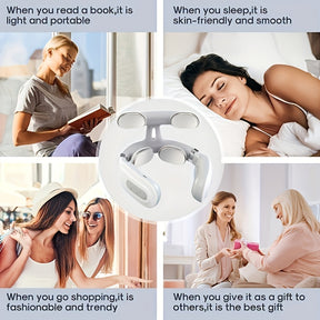 Portable Smart Neck & Shoulder Massager - Rechargeable Lithium Battery, Ideal Gift for Men & Women